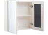 Bathroom Wall Mounted Mirror Cabinet 60 x 60 cm White NAVARRA_811250