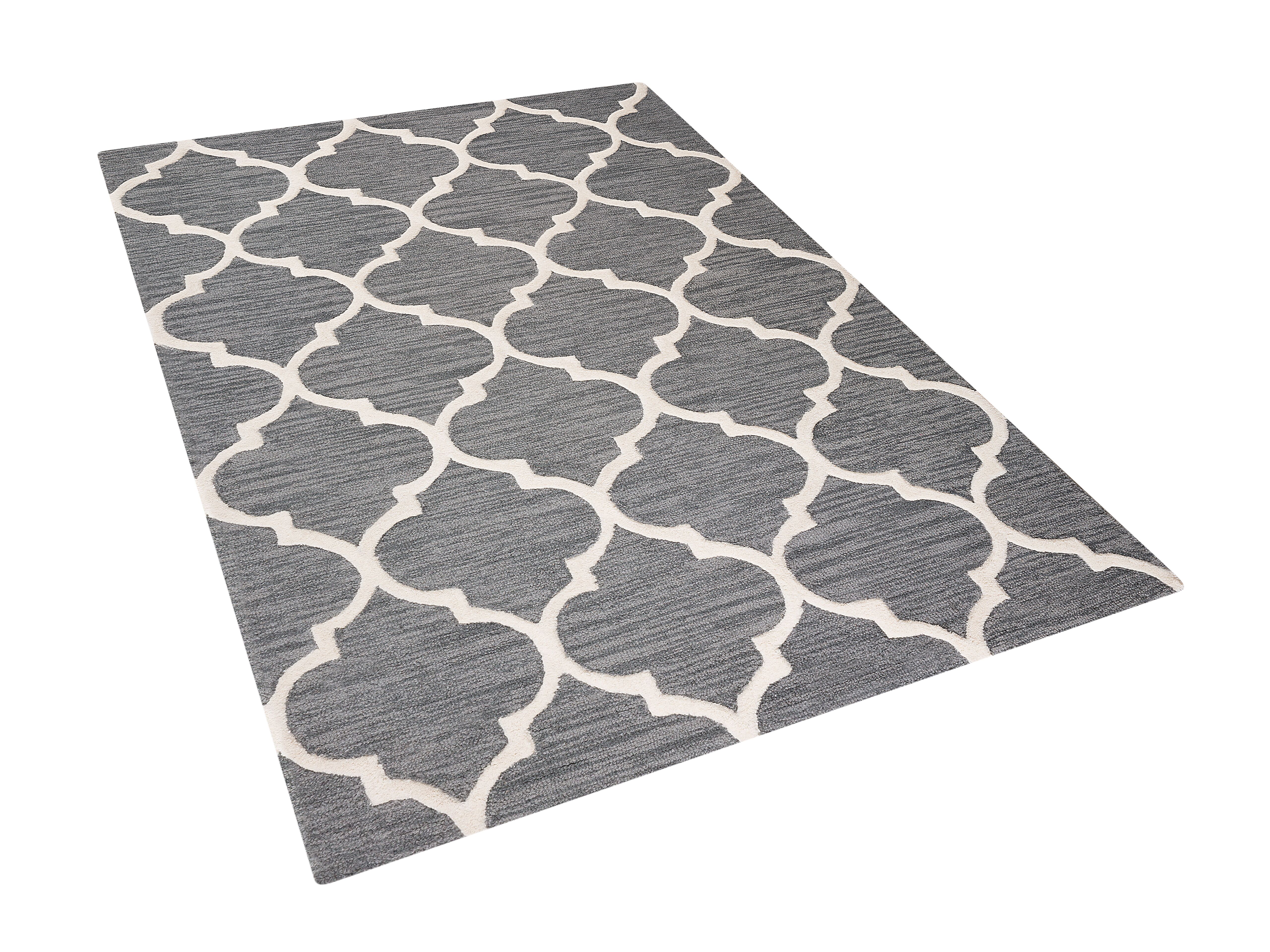 vloerkleed grijs 140 x 200 cm yalova gratis levering