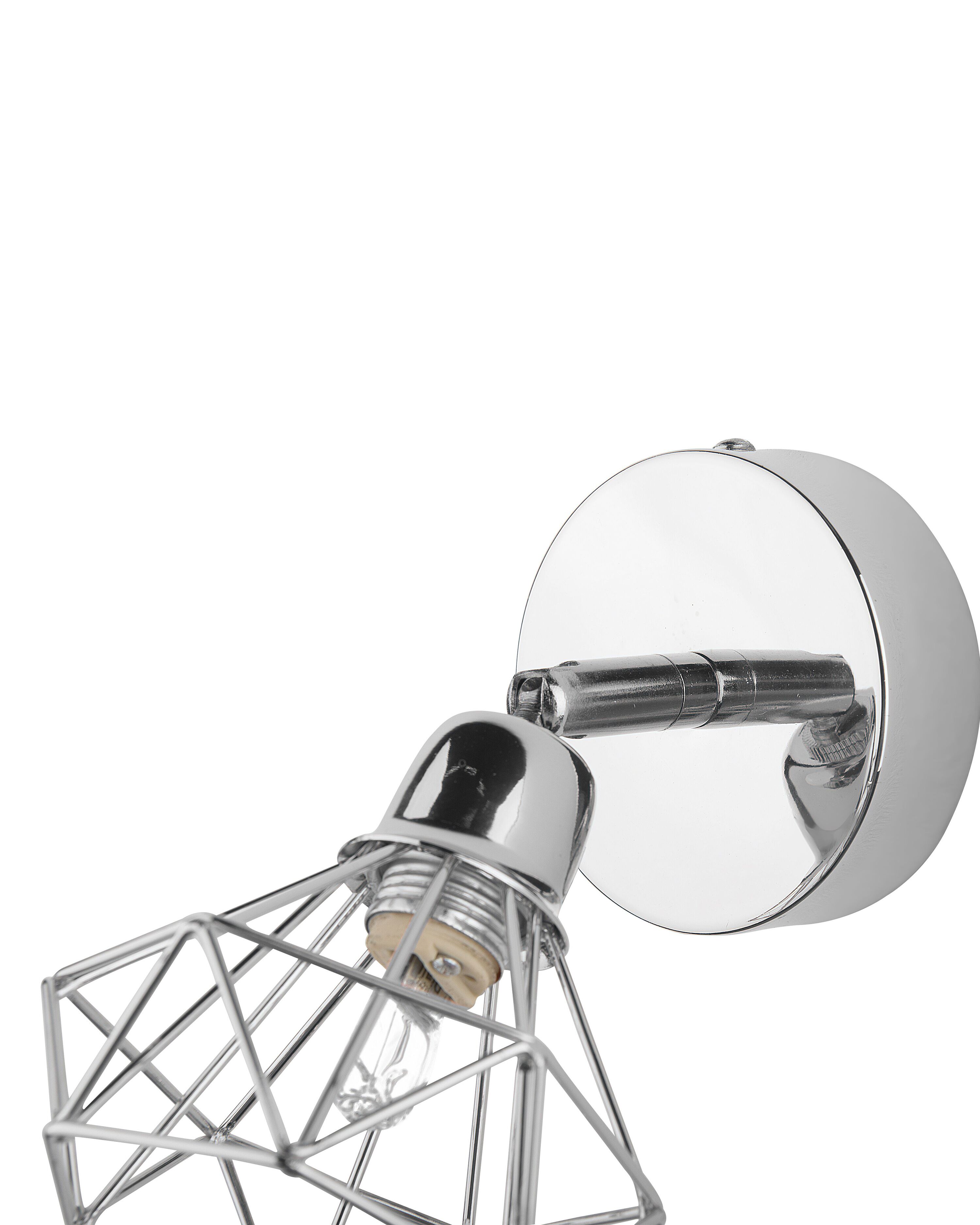 Zestaw 2 lamp ściennych srebrne ERMA