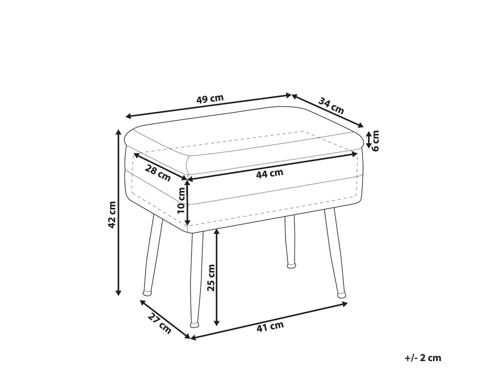 Banco de terciopelo verde oscuro con almacenaje ODESSA | Beliani.es