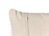 Cojín de algodón beige 45 x 45 cm JOARA_880084