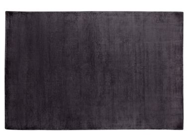 Teppich Viskose dunkelgrau 160 x 230 cm GESI II