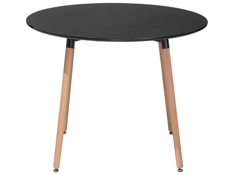 Round Dining Table ⌀ 90 cm Black BOVIO_713249