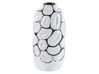 Vase décoratif en grès 28 cm blanc CENABUM_818319