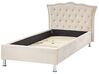 Velvet EU Single Size Bed Beige METZ_861352