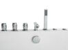 Bañera de hidromasaje LED de acrílico blanco/negro/plateado 162 x 76 cm SAMANA_762986