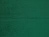	Cama con somier de terciopelo verde/plateado 160 x 200 cm BELLOU_777669