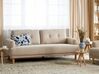 3 personers sofa beige fløjl TUVE_912152