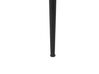 Világos Mangófa Dohányzóasztal Fekete Lábakkal ⌀ 49 cm EDNA_891333