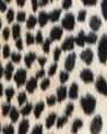 Alfombra de piel sintética estampado de guepardo beige y negro 150 x 200 cm OSSA_913696