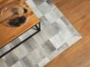 Kožený koberec 160 x 230 cm sivý ALACAM_688518