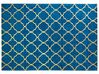 Teppich marineblau/gold 160 x 230 cm marokkanisches Muster YELKI_762687