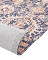 Teppich Baumwolle blau / rot 200 x 300 cm orientalisches Muster Kurzflor KURIN_862986