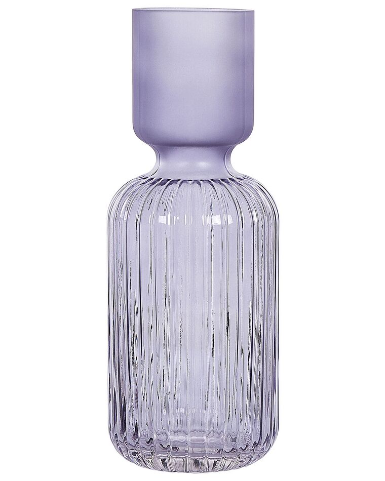 Vase en verre 31 cm violet TRAGANA_838283