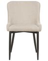 Set of 2 Dining Chairs Light Beige EVERLY_881846