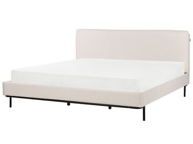 Čalúnená posteľ 180 x 200 cm béžová CORIO
