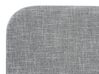 Cama de casal em tecido cinzento claro 160 x 200 cm RENNES_684104