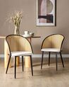 Set of 2 Metal Dining Chairs Black CORNELL_888145