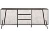 3 Drawer Sideboard Concrete Effect with Black BLACKPOOL_775117