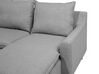 Reversible Fabric Corner Sofa Light Grey ELVENES_712591