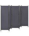 	Biombo 5 paneles de poliéster gris oscuro 170 x 270 cm NARNI_802635