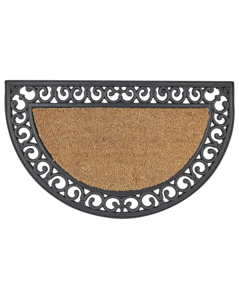 Fußabtreter aus natürlicher Kokosfaser schwarz 45 x 75 cm KERINCI_905012