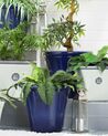 Vaso para plantas em fibra de argila azul marinho 55 x 55 x 49 cm KOKKINO_739805