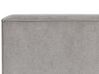 Cama de pana gris 160 x 200 cm LINARDS_876153