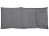 Set of 2 Outdoor Seat/Back Cushions Graphite Grey MAUI_769780