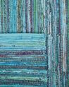 Teppich Baumwolle blau 160 x 230 cm Kurzflor MERSIN_482182