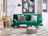 Sofa rozkładana welurowa zielona YORK_764673