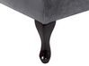 Chaise longue de terciopelo gris oscuro izquierdo con almacenaje PESSAC_881962
