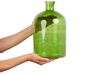 Vase décoratif en verre vert 31 cm PULAO_867386