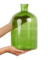 Bloemenvaas groen glas 31 cm PULAO_867386