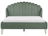 Sametová postel 160 x 200 cm zelená AMBILLOU_902528