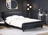 Łóżko welurowe 140 x 200 cm czarne AVALLON_743632