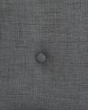 Sillón tapizado con reposapiés gris oscuro VEJLE_254893