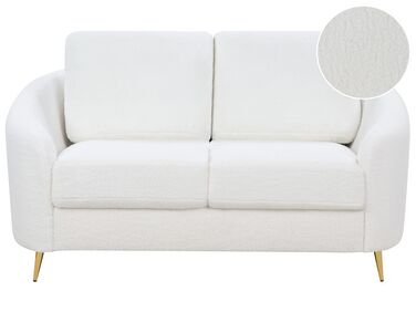 2 personers sofa hvid bouclé TROSA