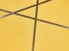 Sada 2 sametových polštářů s geometrickým vzorem 45 x 45 cm žlutých PINUS_810599