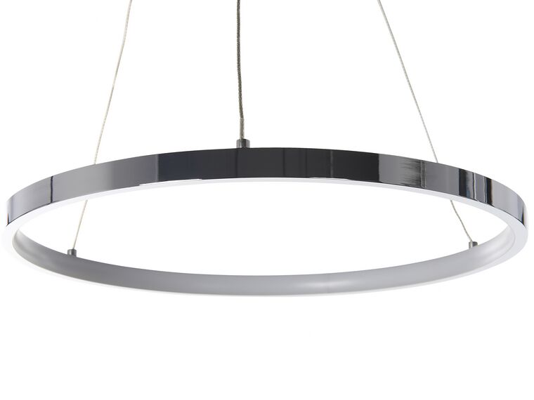 Závěsná LED lampa kovová ø 40 cm stříbrná JORDAN_815531