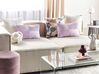 Conjunto de 2 almofadas decorativas em bombazine violeta 47 x 27 cm MILLET_854689