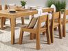  6 Seater Acacia Wood Garden Dining Set Table and Chairs LIVORNO_797366