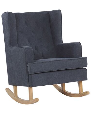 Fabric Rocking Chair Grey TRONDHEIM II