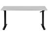 Hæve sænkebord manuelt sort/grå 160 x 72 cm DESTINAS_899259