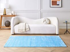 Matto viskoosi vaaleansininen 140 x 200 cm GESI II