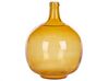 Dekoratívna sklenená váza 34 cm oranžová GOSHT_823736