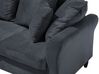 3 Seater Velvet Sofa Grey BORNHOLM_711057