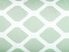 Set of 2 Outdoor Cushions Diamond Pattern 40 x 70 cm Mint Green and White KALAMOS_827346