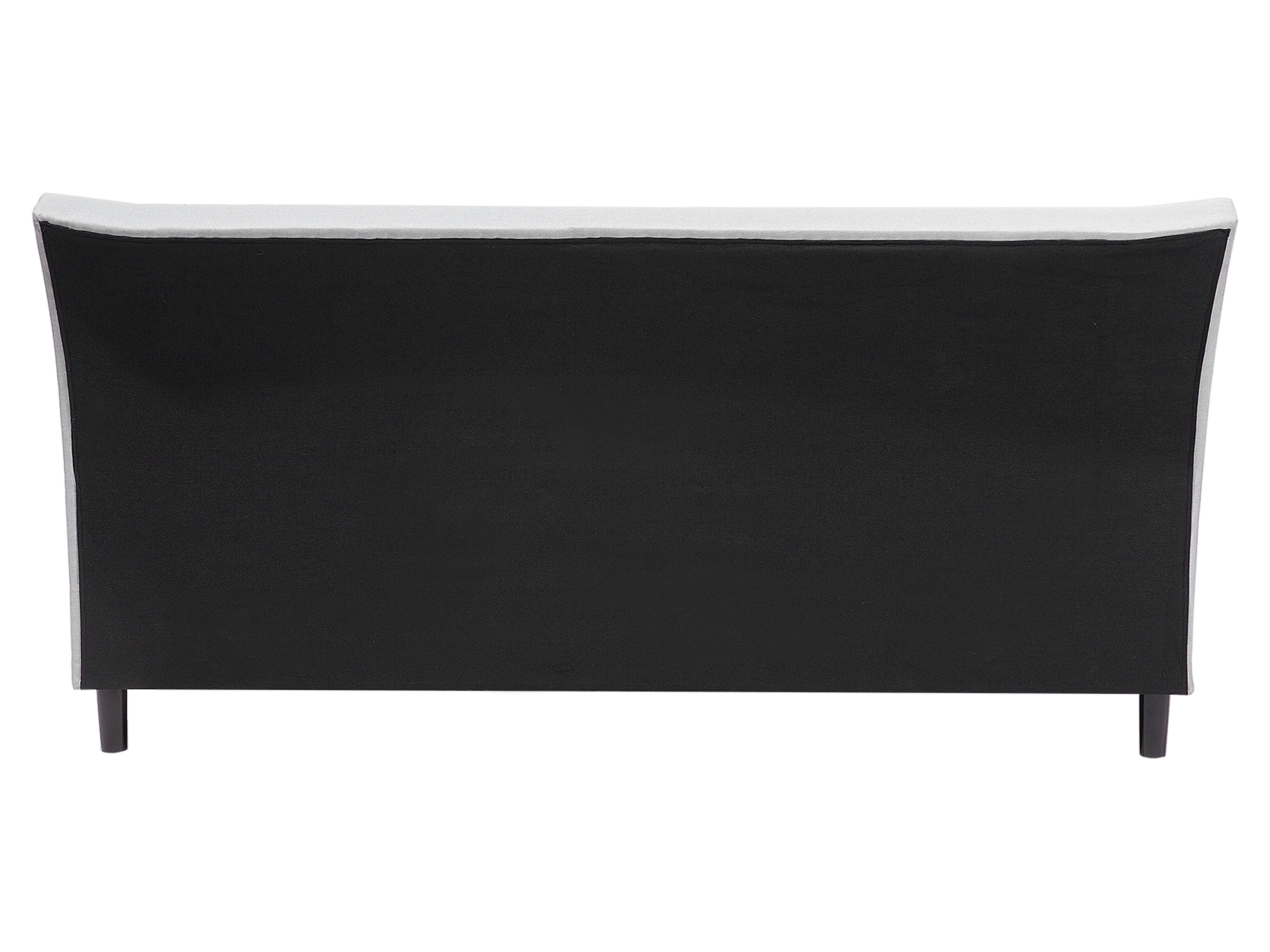 Łóżko tapicerowane 160 x 200 cm jasnoszare SAVERNE