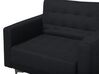 Conjunto de sofás reclináveis com 5 lugares em tecido cinzento grafite ABERDEEN_715204
